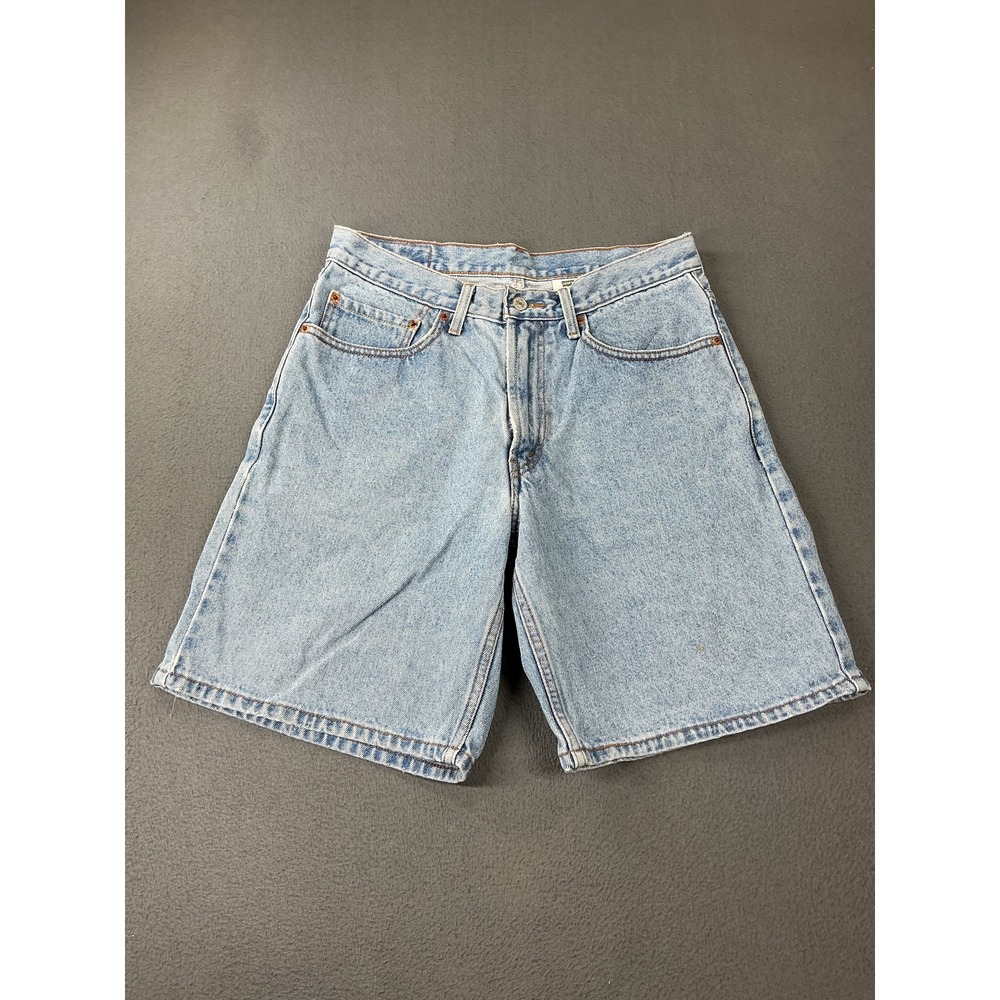 Levis Shorts Mens 32 Blue Denim Bermuda 11 Inseam Relaxed Fit Light Wash
